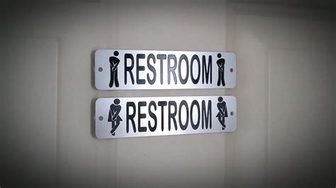 Amazon.com: Metal Restroom Sign